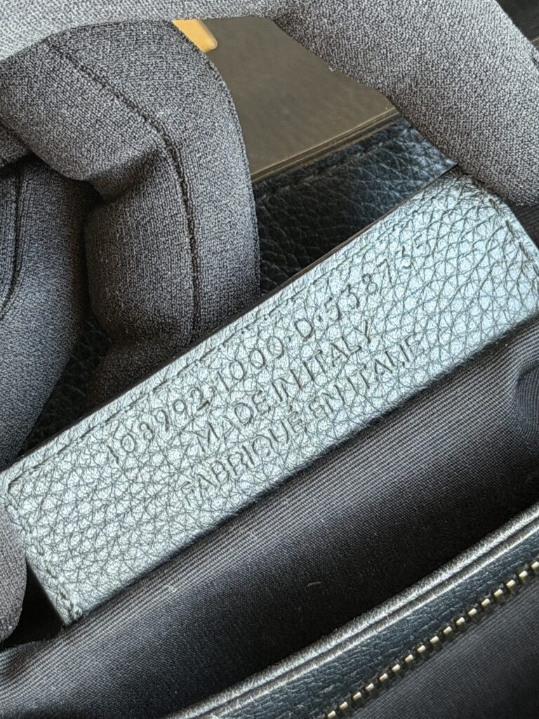 Borsa Balenciaga Le Dix in pelle di vitello a tracolla Nero tendente blu scuro