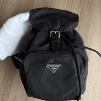 Zaino a spalla Prada Nylon Nero logo tracolla