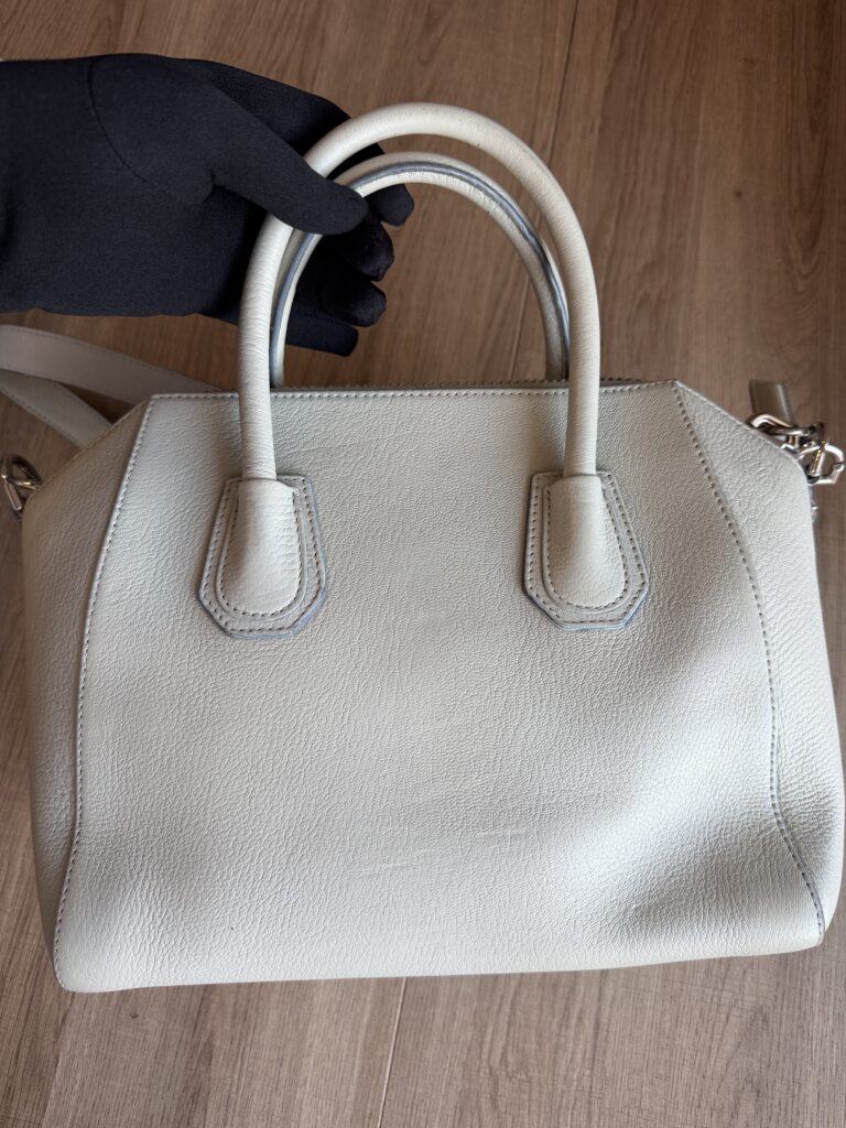 Borsa bauletto Givenchy Antigona medium grigio ghiaccio pelle a mano e spalla con tracolla tote bag boston