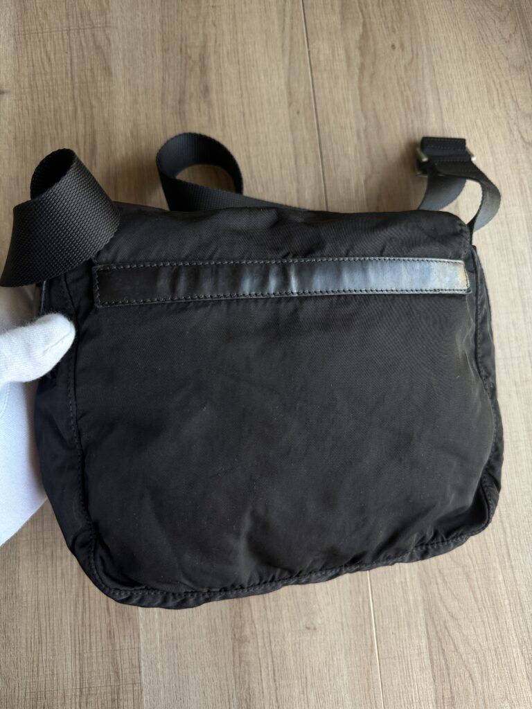 Borsa a tracolla Prada Nylon Nero logo tote bag