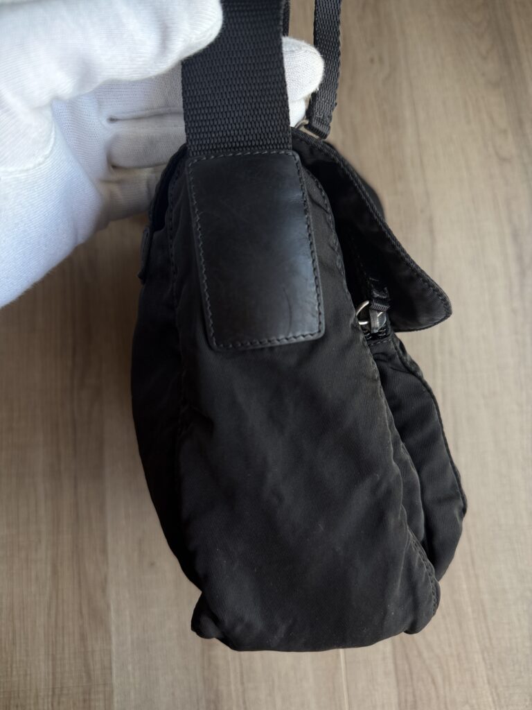 Borsa a tracolla Prada Nylon Nero logo tote bag