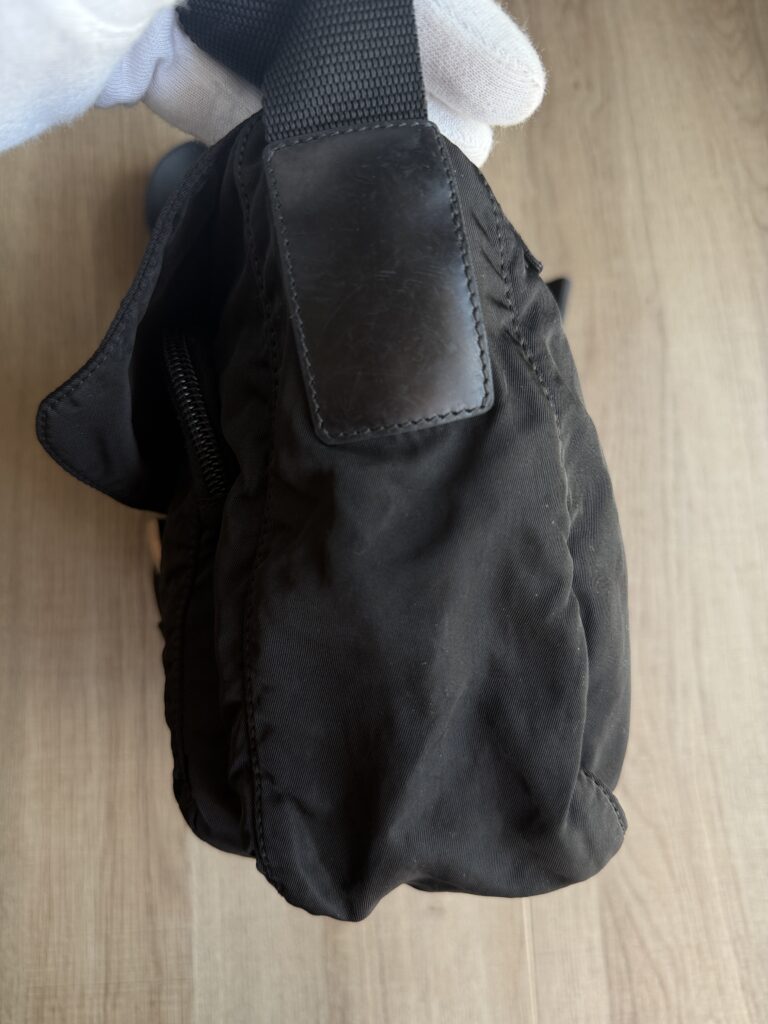 Borsa a tracolla Prada Nylon Nero logo tote bag