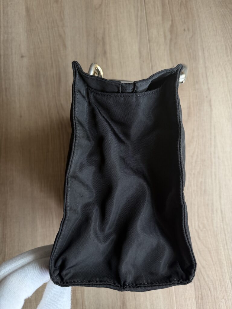 Borsa a mano Prada Nylon Nero logo tote bag