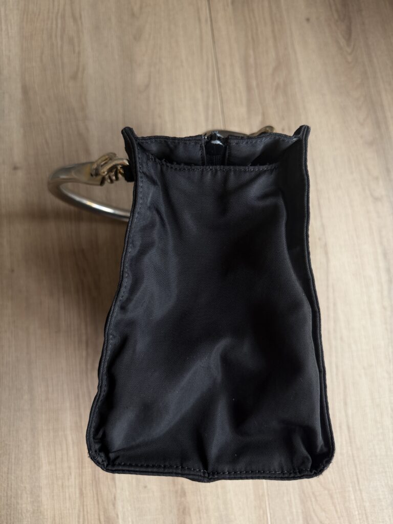 Borsa a mano Prada Nylon Nero logo tote bag