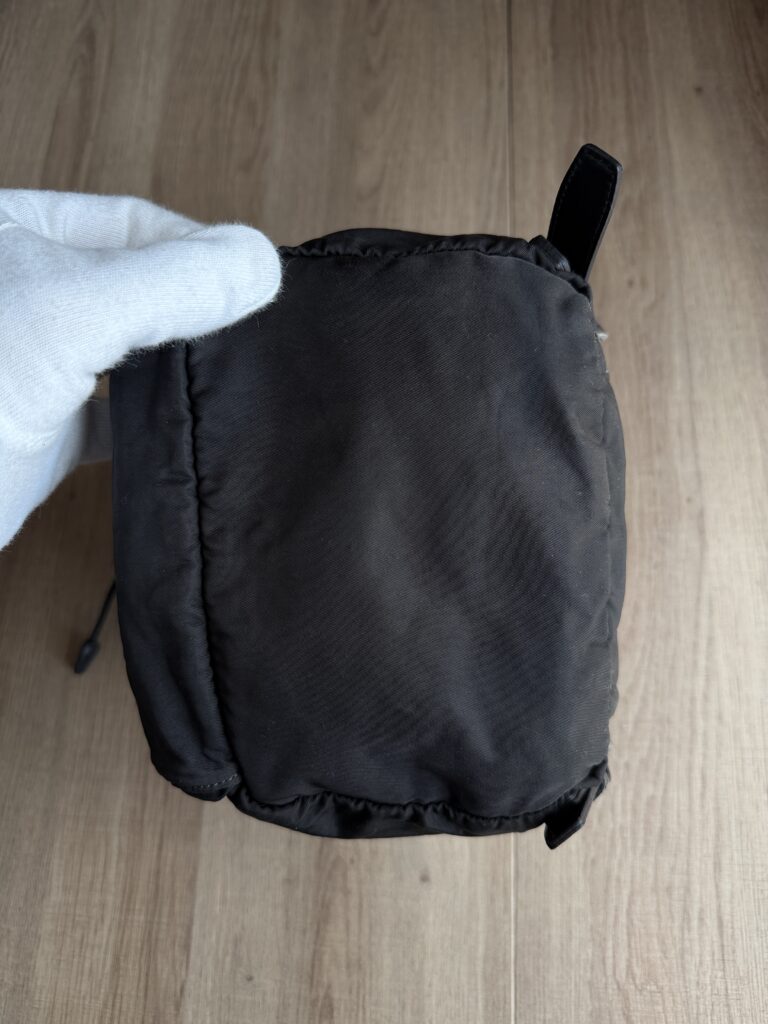 Zaino a spalla Prada Nylon Nero logo tracolla