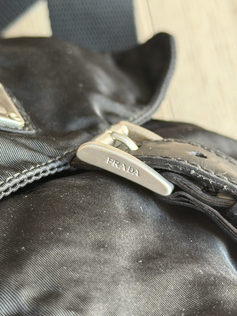 Borsa a tracolla Prada Nylon Nero logo tote bag