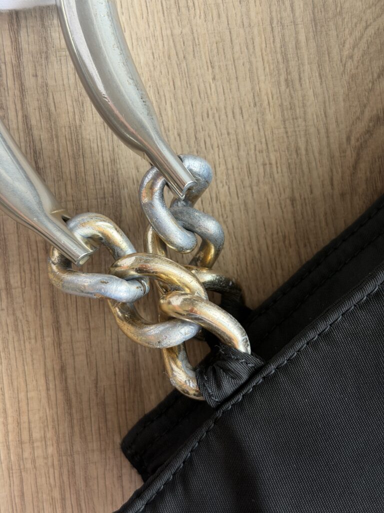 Borsa a mano Prada Nylon Nero logo tote bag